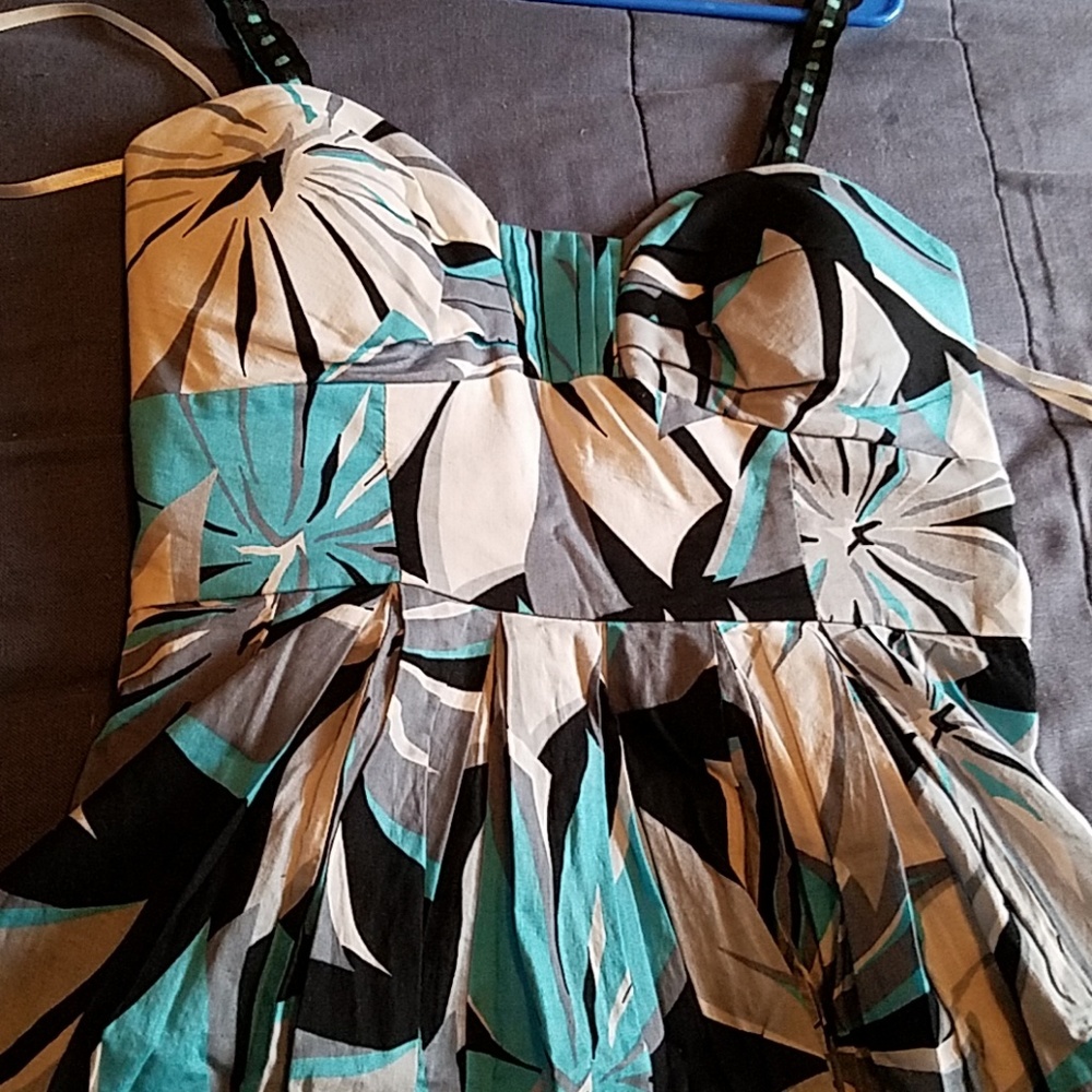 Blue floral sundress